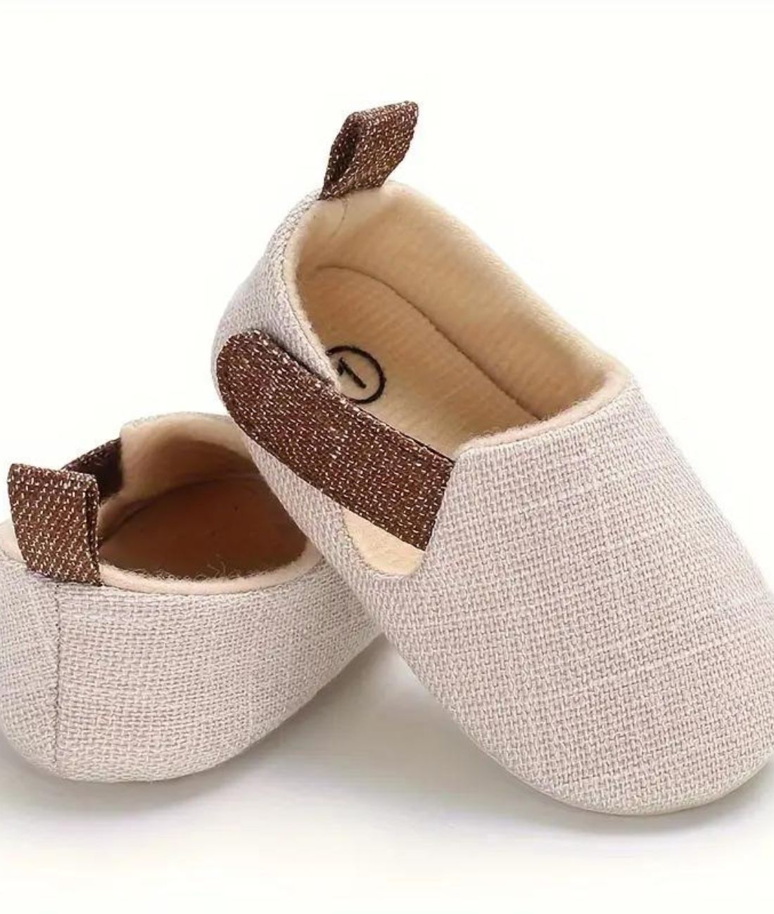 Mocassin Bateau en Cuir Beige Sable – Bébé