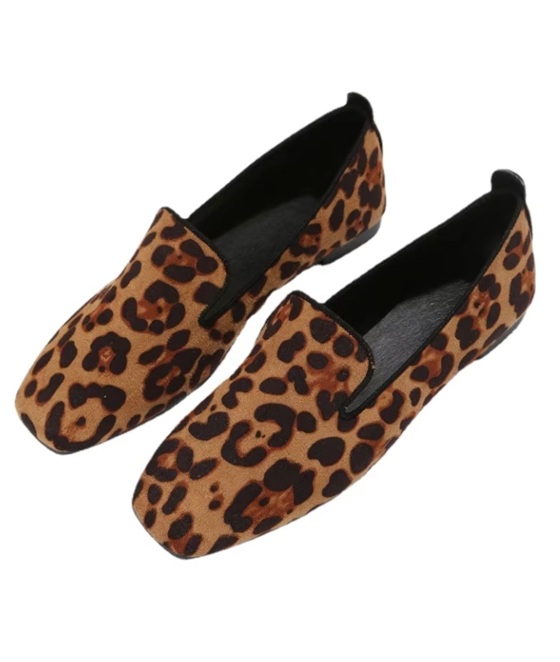 Mocassin Imprimé Léopard en Cuir – Femme
