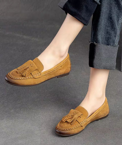 Mocassins Indiens En Suédine À Glands