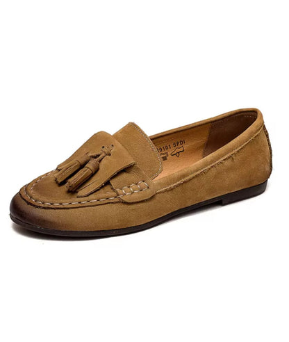 Mocassins Indiens En Suédine À Glands