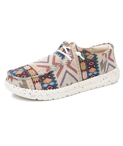 Mocassins Indiens À Motifs Ethniques