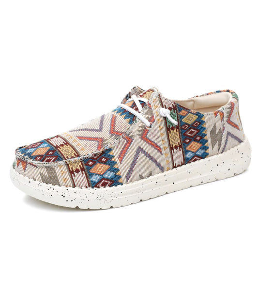 Mocassins Indiens À Motifs Ethniques