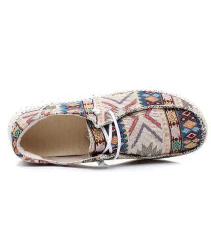Mocassins Indiens À Motifs Ethniques