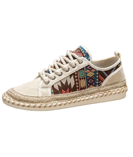 Mocassins Indiens En Toile