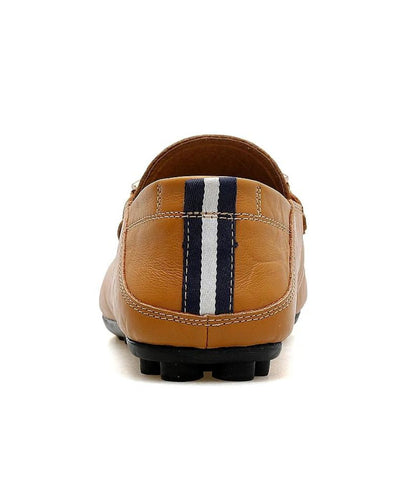 Mocassin de Mariage en Cuir Synthétique Camel – Homme