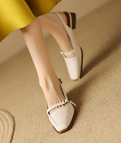 Mocassins Mule À Talons Carrés Pour Femme