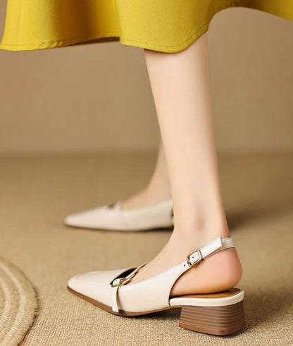 Mocassins Mule À Talons Carrés Pour Femme