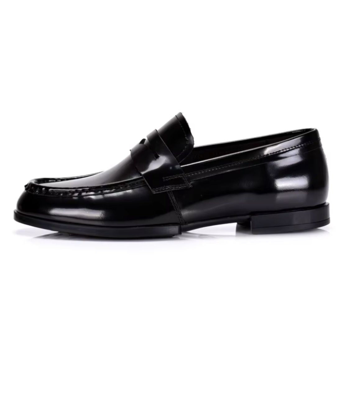 Mocassin en Effet vernis Noir Profond – Homme