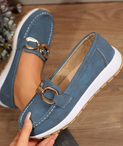 Mocassins Orthopédiques En Suédine Compensés