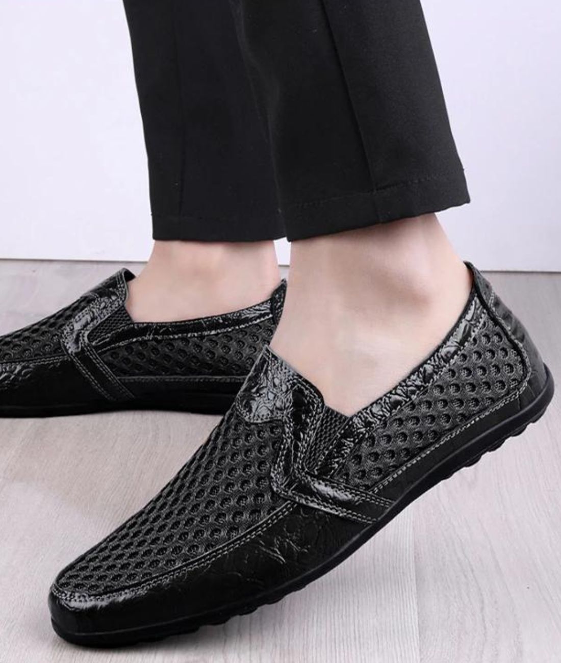 Mocassins Orthopédiques En Maille Respirante Type Sneakers