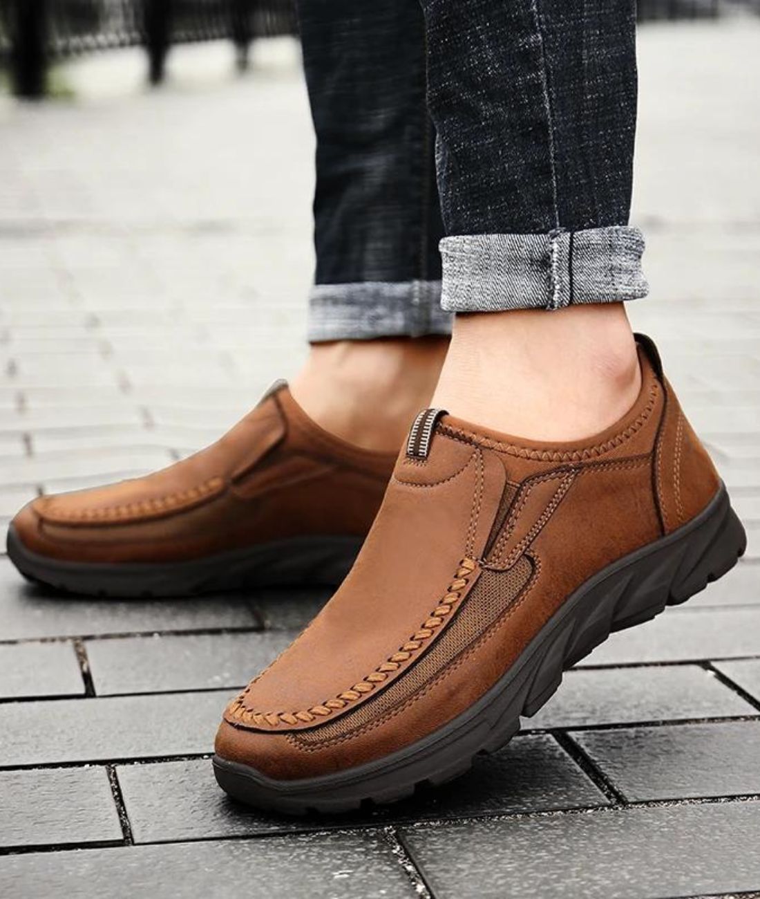 Mocassins Orthopédiques de Marche Pour Homme