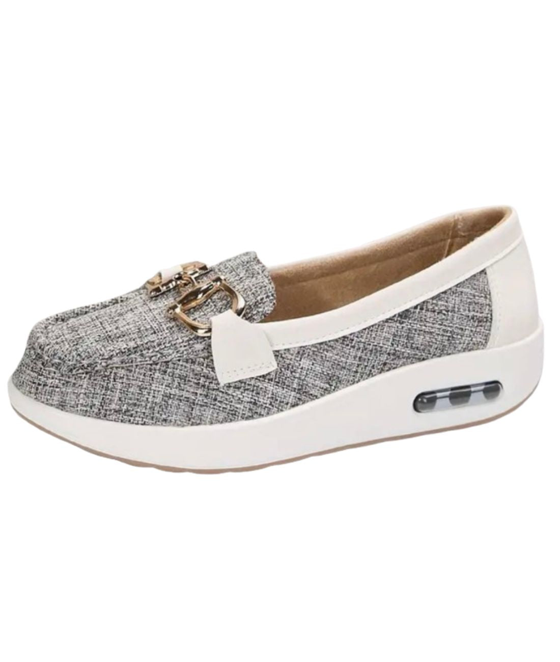 Mocassins Orthopédiques Ouverts À Semelles Compensées Pour Femme