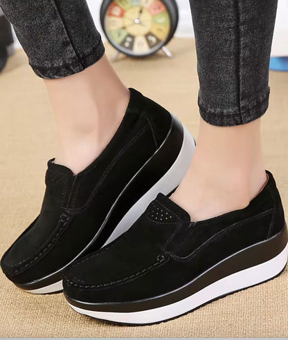 Mocassins Orthopédiques À Semelle Compensée Pour Femme