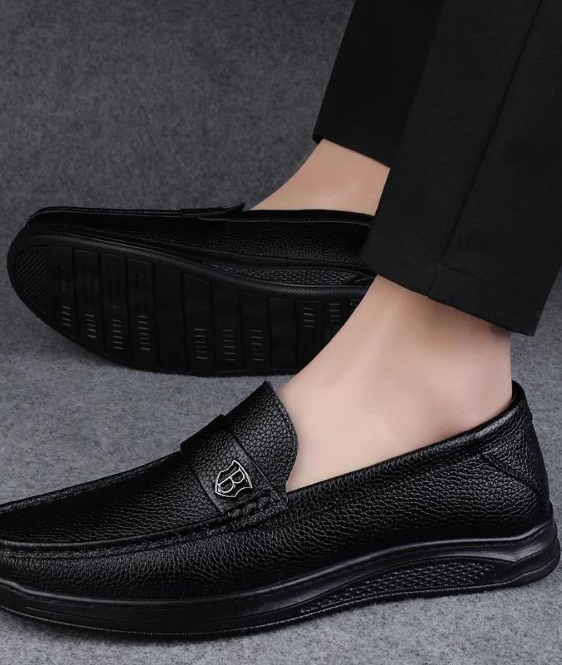 Mocassins Orthopédiques À Semelle Épaisse Pour Homme