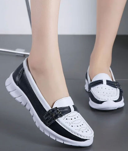Mocassins Ouverts À Talons Compensés Pour Femme