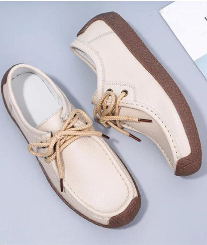 Mocassins Plats À Lacets Pour Femme