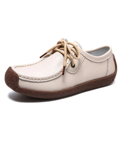 Mocassins Plats À Lacets Pour Femme