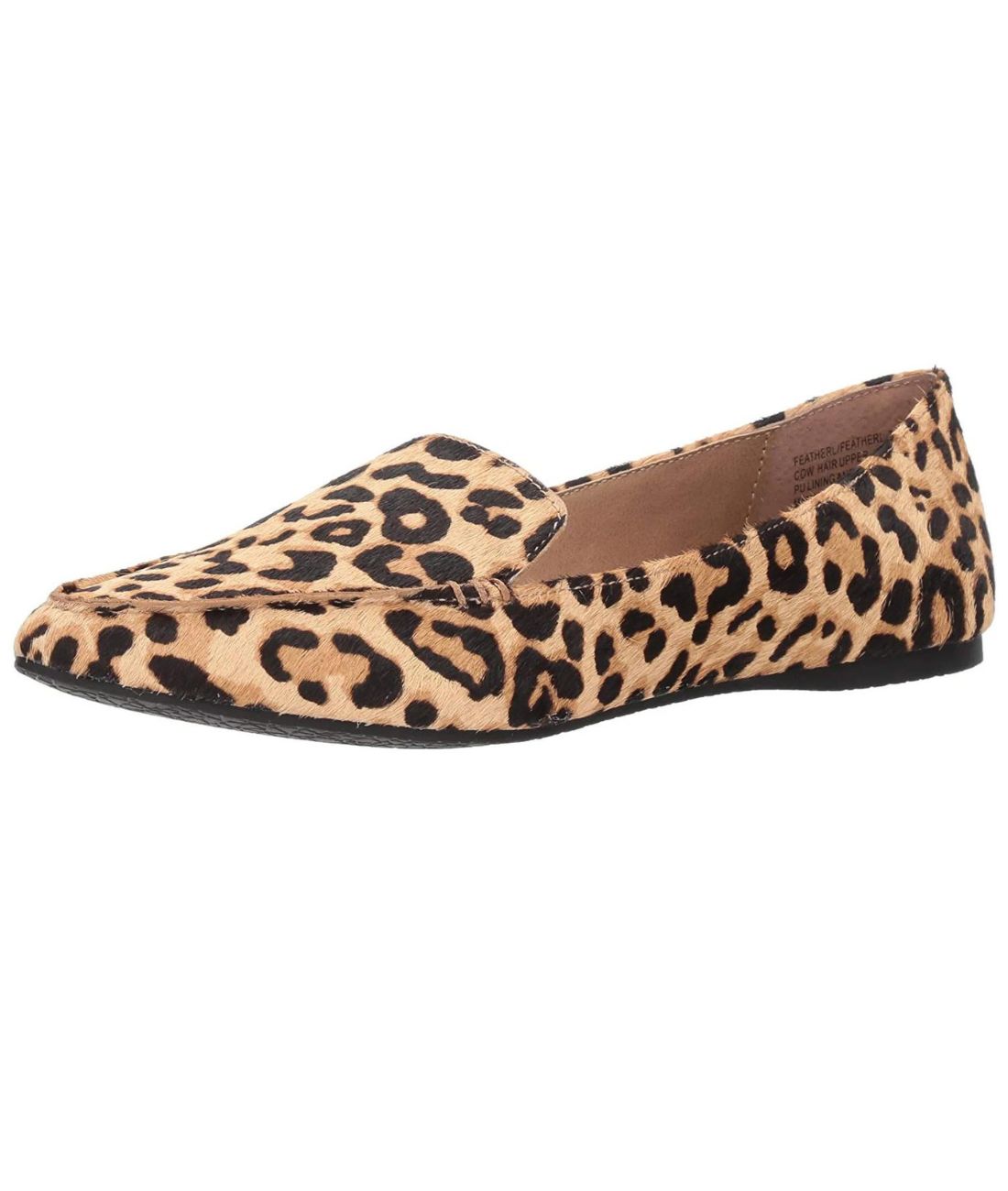 Mocassin Pointu en Velours Imprimé Léopard – Femme