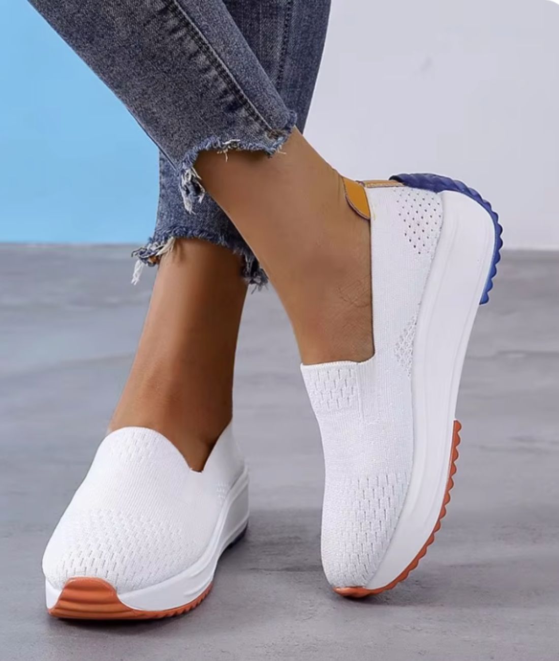 Mocassins Respirants À Semelles Compensées