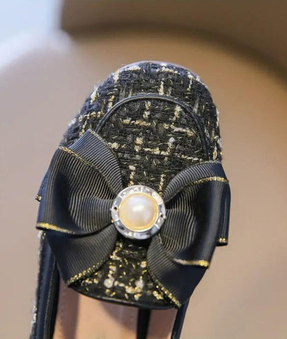 Mocassins À Semelle Épaisse À Noeud Papillon Et Épingle