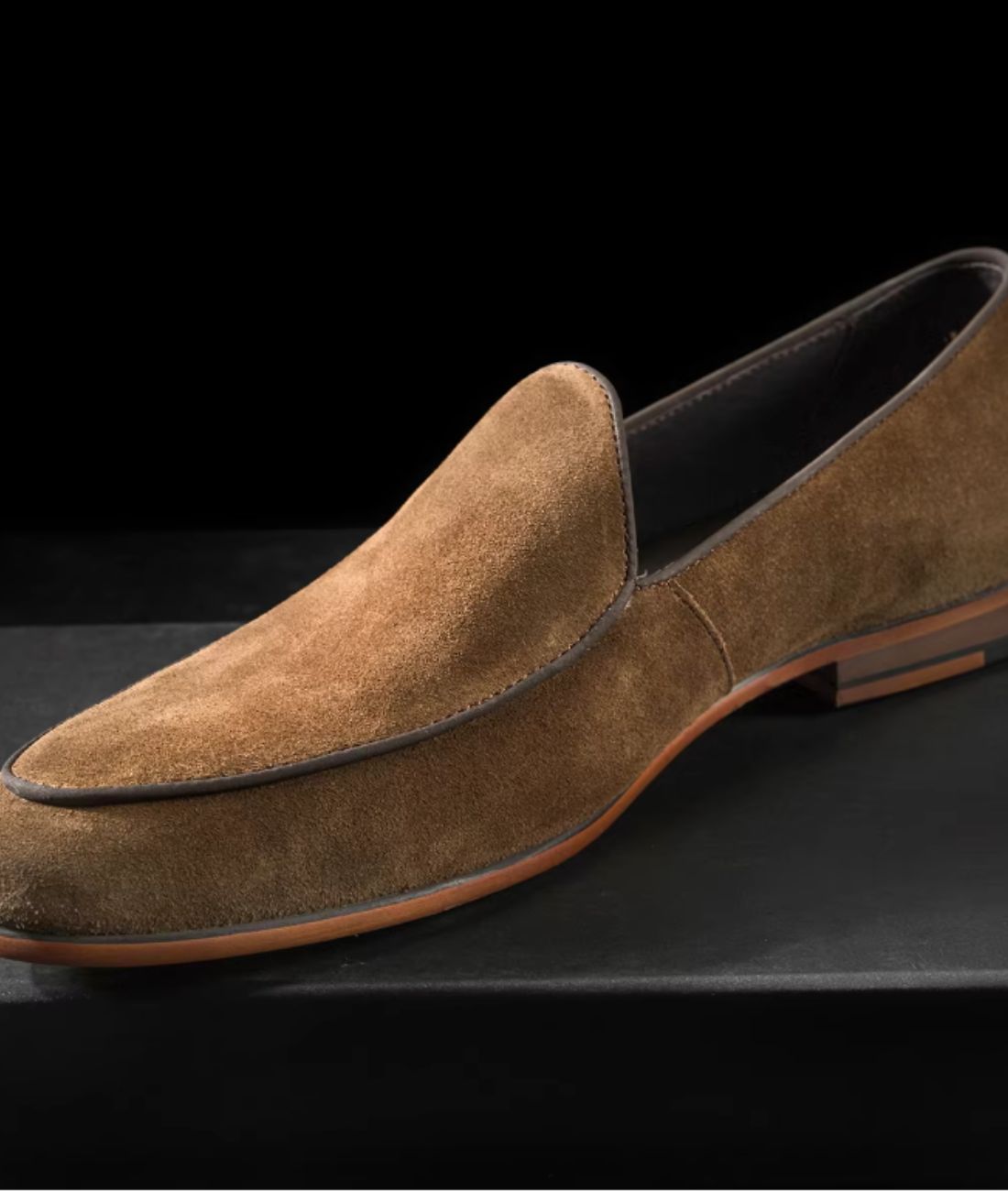 Mocassins Simples À Talons Et Semelle Épaisse