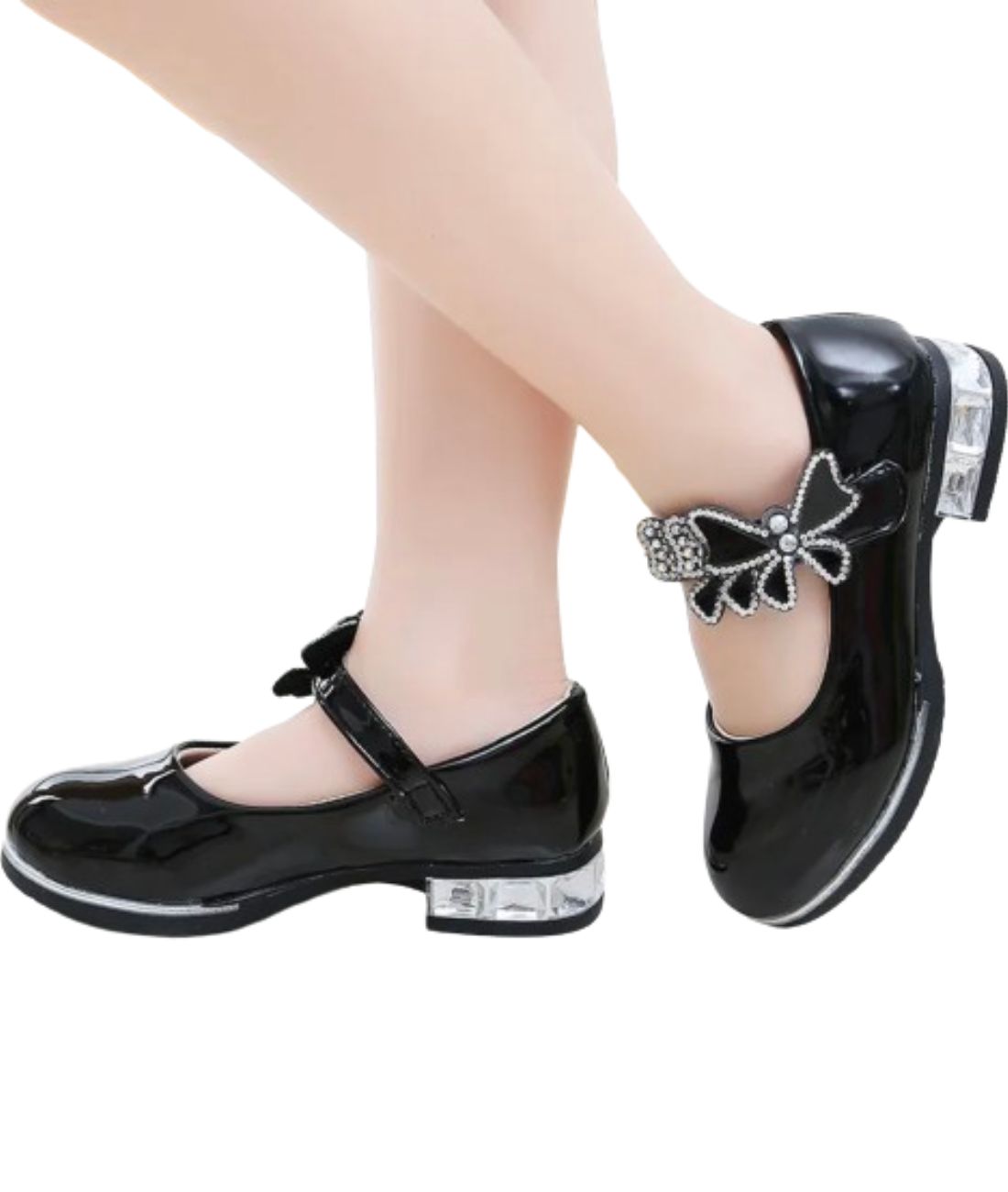 Mocassins Solides en Effet cuir Pour Fille