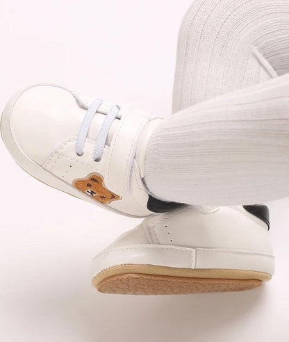 Mocassin Souple en Cuir Beige Sable – Bébé