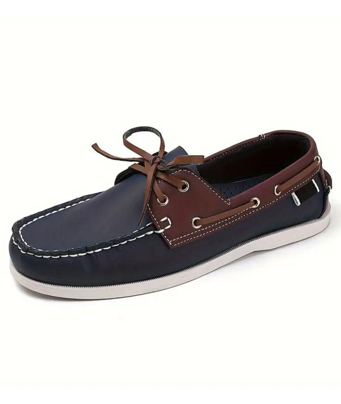Mocassin Souple en Cuir Synthétique Beige Sable – Homme