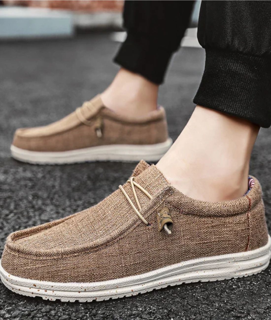 Mocassins Style Bateau À Lacets Tendance Pour Homme