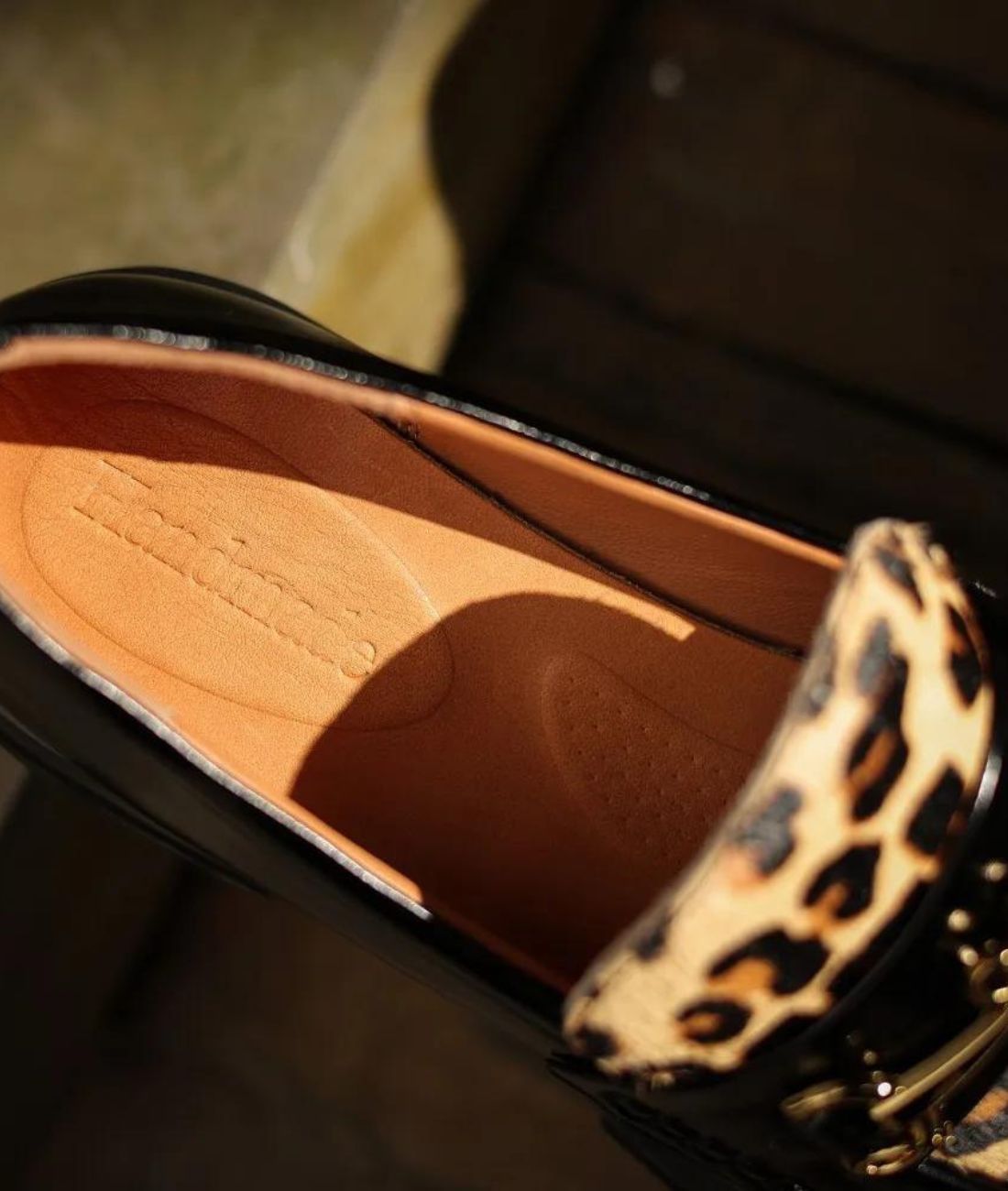 Mocassin Style British en Cuir Léopard – Femme
