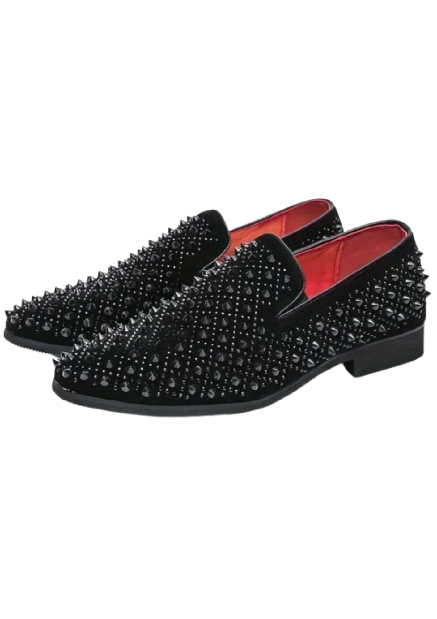 Mocassin à Piques - Effet vernis Noir Profond