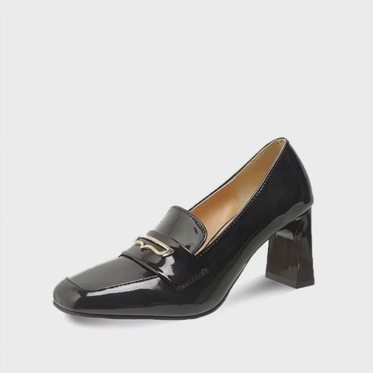 Mocassin Talon Épais - Noir