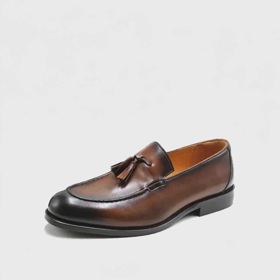 Mocassins à Gland Style Preppy - Marron - video